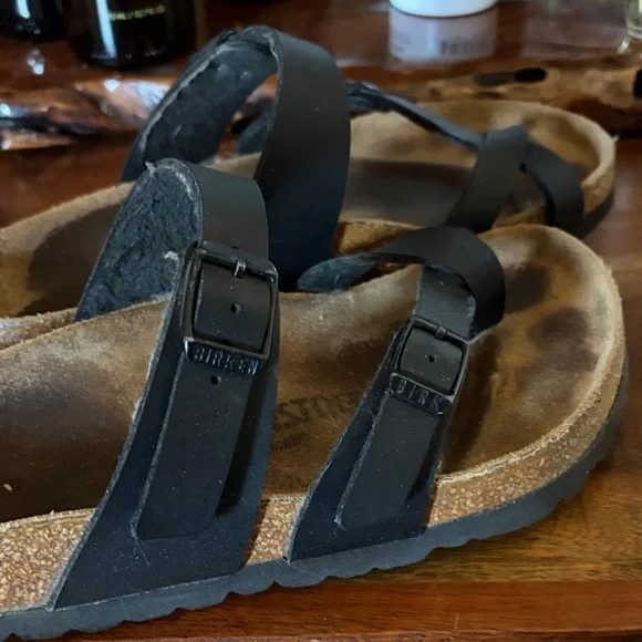 Black Birkenstock Mayari Sandals - Picture 3 of 6